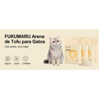 FUKUMARU Tofu Cats 10.8kg - Arena aglomerante para gatos, mezcla de pellets de maíz, sin excrementos y fácil de aglomerar, control de olores, se puede desechar - details 2