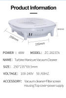 Herramienta de succión de polvo de uñas, colector fuerte de 40W/48W, removedor de armadura, máquina limpiadora de polvo de uñas, herramientas de salón de manicura - details 7