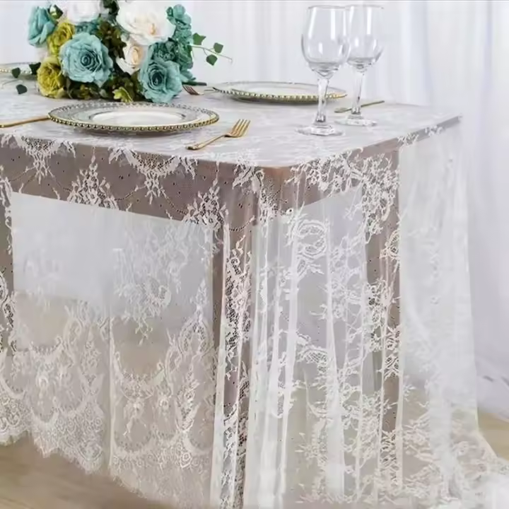Mantel vintage ENCE rectangular, boda, cocina, comedor, mesa central jacquard, fiesta de cumpleaños y navidad - 1