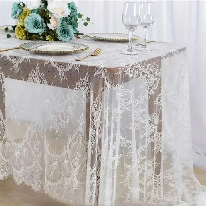 Mantel vintage ENCE rectangular, boda, cocina, comedor, mesa central jacquard, fiesta de cumpleaños y navidad - 1