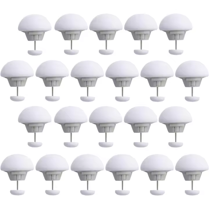 Clips de Fijación para Edredón 22 PCSClips de Funda Nórdica Soportes de Edredón Clip Redondo de Seta con Botón Clip para Edredón Antideslizante para Fijar Edredones Sábanas Fundas (Blanco) - 1