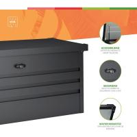 Caja de Almacenamiento Exterior Robusta de 450 L 120x61x62cm Espesor 0,40mm Tapa Abatable - details 1