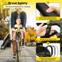 Asiento de Bebé para Bicicleta Montaje Delantero Material de Acero, PVC, Esponja, PC - details 7