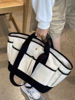 Bolsa de mamá de gran capacidad, versátil, bandolera para madre y bebé, bolsa de salida portátil de lona ligera, bolso de mano. - details 16