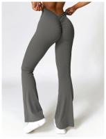 Pantalones de Yoga con Flecos en Forma de V para Mujeres Leggings de Cintura Alta y Pierna Ancha para Gimnasio y Deportes Pantalones de Baile - details 17