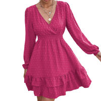 Vestido corto adelgazante para mujer, excelente Material, Vestido corto informal encantador para citas diarias, ropa de compras - details 0