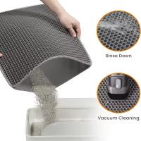 Esterilla antideslizante de doble capa para arena de gato, caja de arena grande con filtro, resistente al desgaste, impermeable - details 9