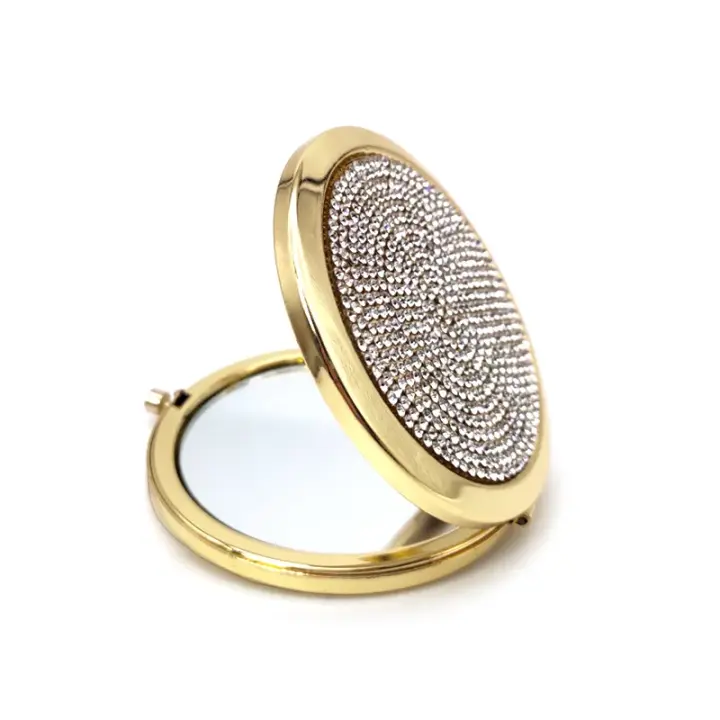 Espejo Compacto de Viaje Herramienta de Maquillaje Exquisita Espejo de Doble Cara en Bolsillo - 1
