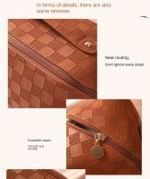 Bolso De Maquillaje Para Mujer Grande Capacidad Lujo Estilo Multifuncional Viaje Cosmético Bolsa De Algodón PU Con Patrón Cuadriculado Cierre De Cremallera - details 8