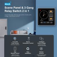 Panel de Control de hogar inteligente Zigbee múltiple, interruptor de 4 pulgadas, Control de pantalla táctil en la pared, Tuya, EUplug - details 3