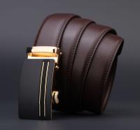 Cinturón de cuero genuino para Hombre, Cinturón Ajustable de Cuero,con Hebilla Automática - details 4