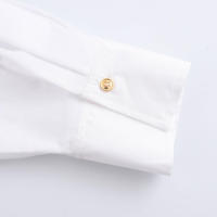 Camisas Grandes con Cinturón para Mujer OUWU Estilo Francés para Primavera Moda de Calle Holgada - details 6