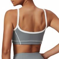 Sujetador deportivo ajustado desnudo, sujetador de Yoga con espalda grande en forma de U, Top de Fitness al aire libre para mujer - details 3