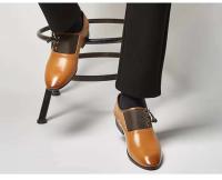 Zapatos Sapatos Para Hombres Nuevos Productos De Negocios Zapatos De Vestir De Cuero Negro Para Hombres Estilo Italiano - details 1