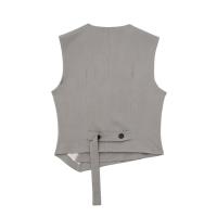 TRAFZA-Conjunto de 2 piezas de moda para mujer, pantalones sueltos informales elegantes Vintage + traje de viaje Sexy con cuello en V para vacaciones, novedad de verano - details 15