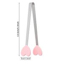 Mini pinzas de acero inoxidable para aperitivos, manijas antideslizantes para barbacoa, pan, cubitos de hielo, accesorios de cocina, 1 piezas - details 5