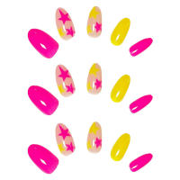 Uñas Falas con Estampado de Estrella A Prueba de Chip y Borrões Ideal para Amantes de Manicura y Belleza - details 0