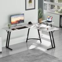 Mesa de Juego en Forma de L 130x130cm Soporte para Monitor Soporte para Auriculares - details 23