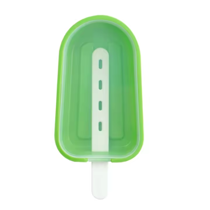Molde de silicona para paletas casero con tapa y palos, máquina para hacer paletas de hielo reutilizable apilable, fácil de desmoldar, molde para helado, jugo - 1