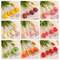 Ramo de tulipanes de silicona, flor Artificial de tacto Real, romántica, alta calidad, 5 cabezas - details 3