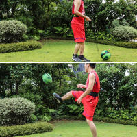Pelota de fútbol ajustable para entrenamiento de habilidades, banda de malabares para práctica en solitario, cinturón elástico auxiliar circular, equipo de entrenamiento de patadas de fútbol - details 13