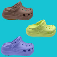 Agujeros zapatos de las mujeres zapatos de playas de suela gruesa aumento antideslizante zapatillas de suela suave desgaste exterior sandalias nube agujero - details 1