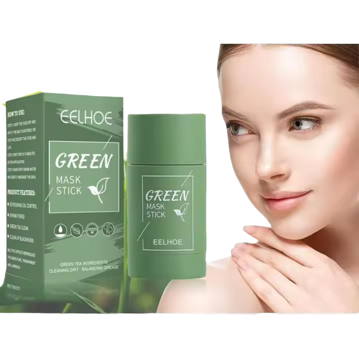 Mascarilla Facial de Té Verde Limpieza Profunda de Poros, Reducción de Punos, Hidratación y Equilibrio de Aceite Herramienta de Cuidado de la Piel de Belleza - 1