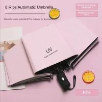 Paraguas plegable para hombre y mujer, protección solar y lluvia, doble protección solar automática, protección UV, sombrilla - details 9