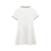 BUNO-ropa nueva de primavera y verano para mujer, moda americana, cintura delgada, solapa, bandas de diferentes colores, manga corta acanalada - details 2