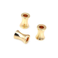 Cuentas de Pulsera de Brasso Dorado Mate Forma de Cilindro Ideal para Hacer Joyería DIY - details 43