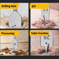 Taladro de mano eléctrico colgante Chapado en titanio, broca de carpintero, vástago Hexagonal, abridor de placas de madera - details 2