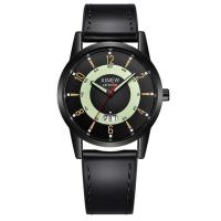 Relojes baratos de marca XINEW genuinos de lujo de primera calidad para niños, reloj de cuarzo con fecha y correa de Cuero Simple a la moda negra, reloj Erkek Barato Saat Relogio Masculino - details 1