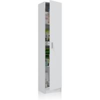 Armario Multiusos, 1 Puerta, Color Blanco, Medidas: 37 cm (Largo) x 180 cm (Alto) x 37 cm (Fondo) - details 3