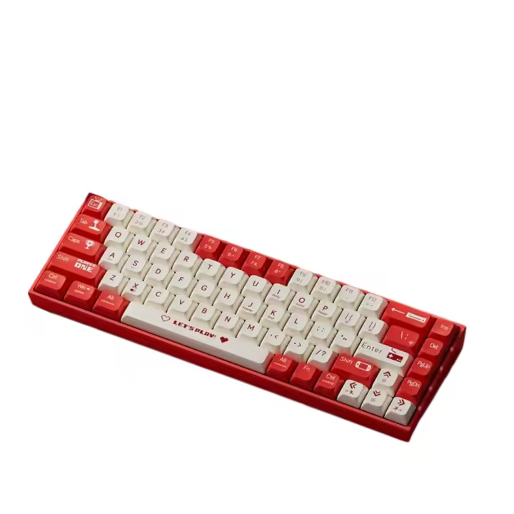 Teclado Mecánico AK680 ABS 68 Teclas con Cable Inalámbrico Bluetooth Personalizable para Portátil de PC - 1