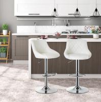 Taburete de Bar con respaldo, reposapiés de altura ajustable, silla de comedor, sillas de café de ocio, taburete de Bar giratorio de elevación, 1 ud. - details 3