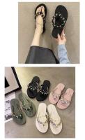 Nuevas Sandalias de Verano para Mujer 2025 Diamantes de Imitación, Estilo Playero, Viento, Moda, Talón Inclinado, Antideslizantes - details 26