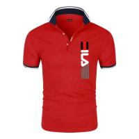 Polo con solapa estampada para hombre, Camiseta ajustada de manga corta, de negocios, informal, de alta calidad, a la moda, de v - details 9