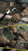Guantes tácticos para motocicleta, Guantes tácticos militares tácticos para operación táctil, protección duradera para Motocross y caza - details 8