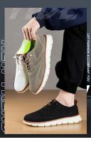 Zapatos Deportivos informales para hombre, calzado antideslizante, resistente al desgaste, transpirable, amortiguación, diseño de bloqueo de Color, versátil - details 0