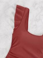 Traje de baño de una pieza 2025, falda deportiva de primavera, traje de baño conservador de talla grande para mujer. - details 10
