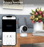 Cámara WIFI Tuya para interiores, monitor de bebé de 5MP, conversación bidireccional, Zoom 4X PTZ 360 °    Las cámaras de vigilancia admiten Alexa Google Smart Life - details 6