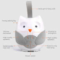 Máquina portátil de ruido blanco chupete para bebés con 10 música ligera para niños pequeños de máquina de sonido de apagado de temperatura - details 6