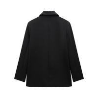 Nuevo Blazer de Manga Larga para Mujer Cashmere, Pattern de Monograma, Doble Botonadura, Vintage - details 7