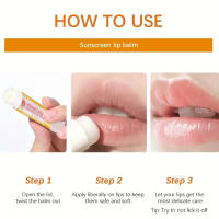 Bálsamo labial protector solar de melocotón y plátano SPF 30 UVA protege los labios Bálsamo labial incoloro hidratante - details 5