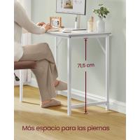 Mesa de Trabajo Pequeña Industrial Ideal para Teletrabajo, Estudio, Dormitorio 60 x 135 x 76cm - details 36