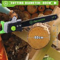 ONEGREEN-motosierra eléctrica sin escobillas de 8000W y 16 pulgadas, sierra de poda con batería inalámbrica, herramientas eléctricas para carpintería para juego de batería de 21V y 18V - details 11