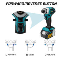 Kit de Destornillador Eléctrico Sin Escobillas 688N.m de 8 Velocidades 1/4 Pulgada para Batería Makita 18V Kit de Destornillador de Impacto Inalámbrico - details 9
