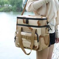 Bolsa térmica táctica para hombre, fiambrera con aislamiento para exteriores, bolsa de almuerzo duradera con aislamiento a prueba de fugas para trabajo, comida, Camping, Picni - details 0