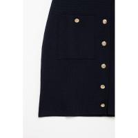 Mini vestido de punto clásico para mujer nuevo estilo hecho a mano - details 5