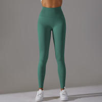 Leggings de yoga sin costuras para mujer, ropa deportiva de entrenamiento, pantalones deportivos de cintura alta - details 68